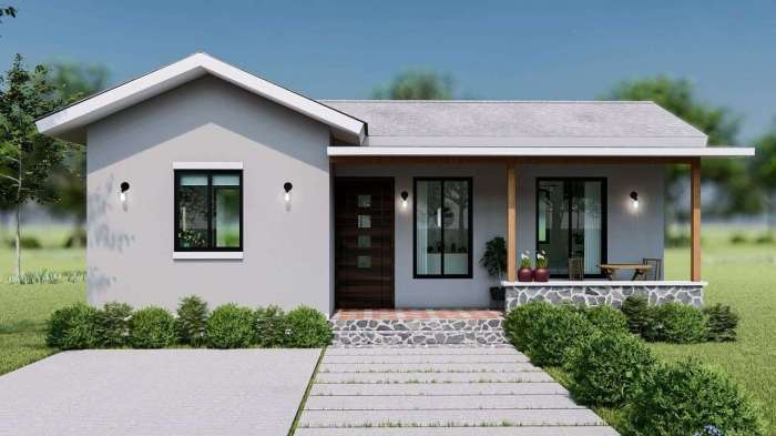 Desain rumah mujur sederhana