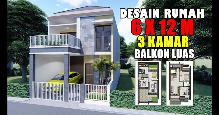 Desain rumah ukuran 12 x 16