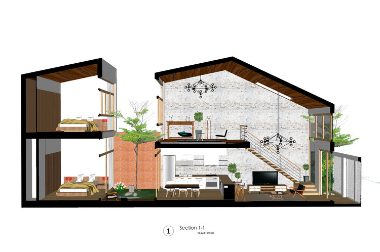 Desain rumah minimalis ukuran 100m2