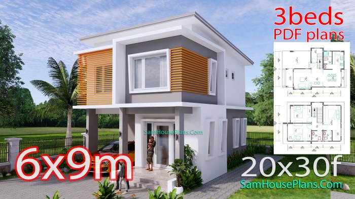 Desain rumah minimalis ukuran 6x9 kamar 3