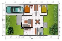 Desain rumah minimalis type 36 84