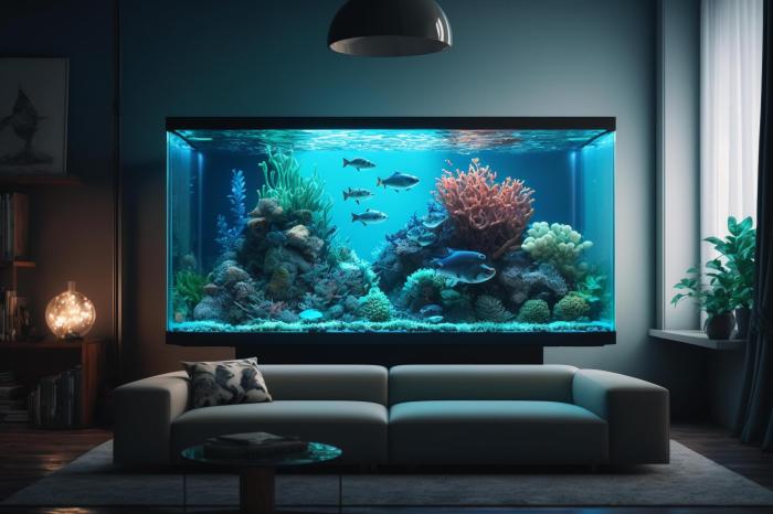 Aquarium ins wohnzimmer integrieren